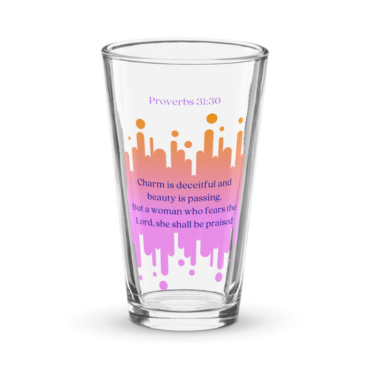 Shaker pint glass