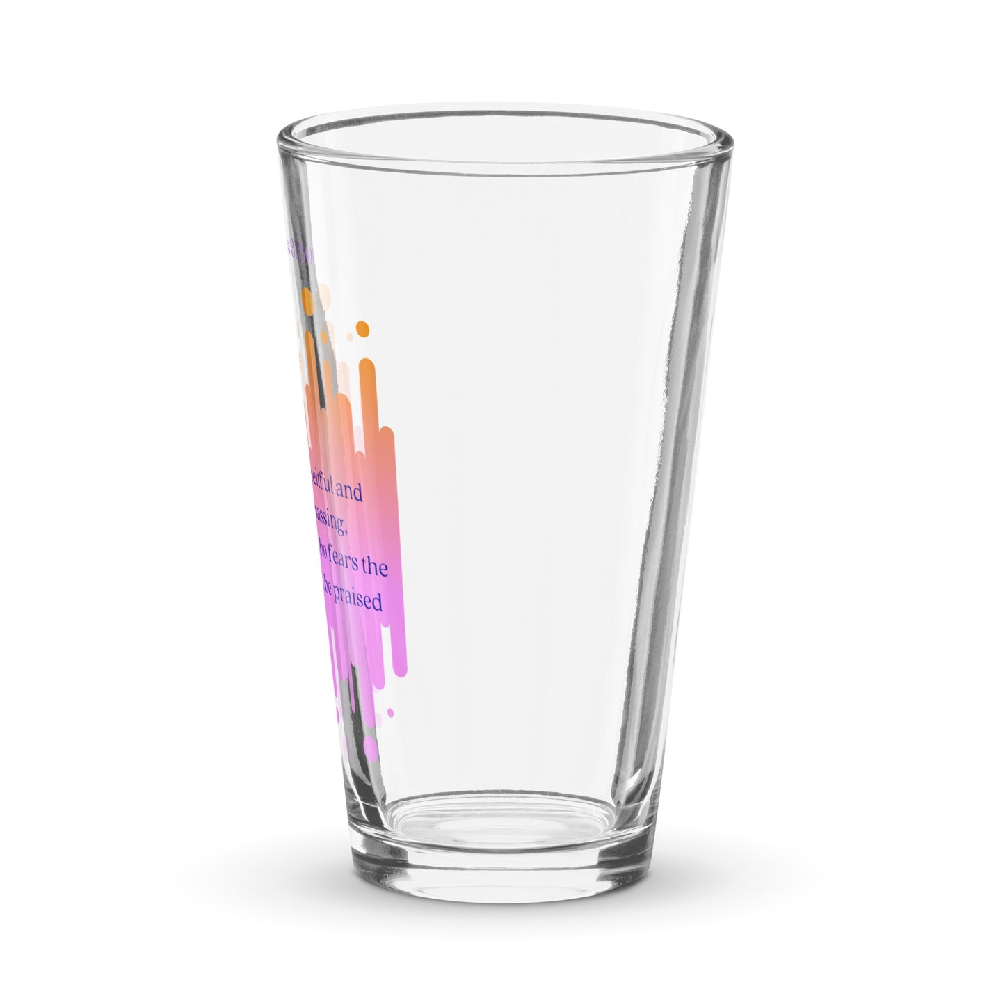 Shaker pint glass