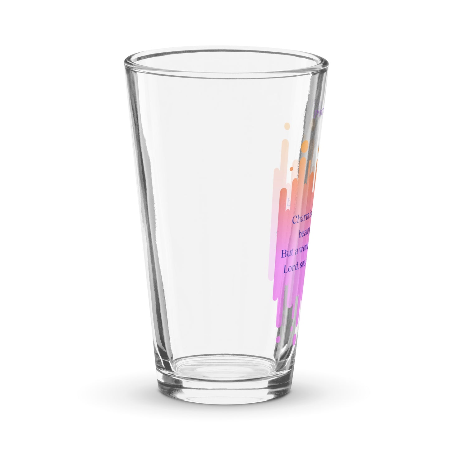 Shaker pint glass